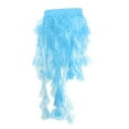 thumbnail image 3 of Belly Dancing Sequins Tassel Hip Skirt Waist Wrap Belt Hip Dancewear Blue, 3 of 8