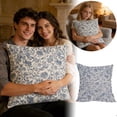 thumbnail image 1 of Double Sofa Bed Pillow Cover Reversible Decorative Protector with Concealed Zipper Closure for Home, 1 of 5