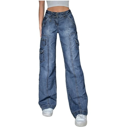 

QYZEU Jogger Pajama Pants for Women Patterned Pants Matching Color Ripped Casual Spliced Women High-Waisted Pants Long Trouse Pants