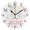 Black, variant on Pastel Unicorns Butterflies Hearts Round Wall Clock Silent Analog Battery Operated Black Pointer Home Decor 9.84" Diameter