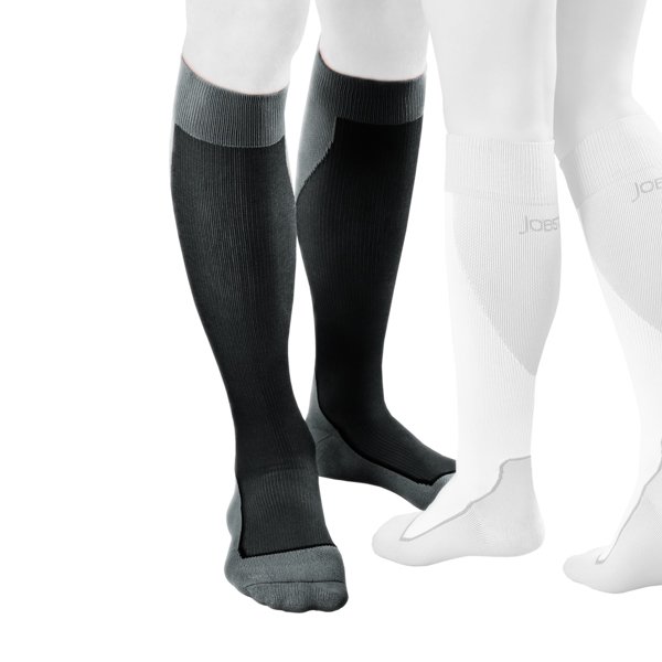 Jobst Sport Knee High Sock 15 30 mmHg 1520 mmHg Large Black/Grey
