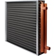 thumbnail image 3 of 20" x 20" Water to Air Heat Exchanger with 1" Copper Ports Perfectly with Outdoor Furnace Ideal for Residential HVAC System, 3 of 7