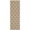 thumbnail image 1 of Safavieh Courtyard Brown Indoor Outdoor Rug - Runner 2'3" x 6'7", 1 of 1