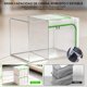 thumbnail image 2 of 3 Piezas Bolsas De Almacenamiento, Cajas De Almacenamiento Transparente Con Soporte De Estructura De Acero, Bolsas Para Guardar Cobijas Y Edredones 100% Impermeable, Súper Estable, 2 of 7
