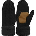 thumbnail image 2 of Dalrosia Mittens for Women Cold Weather, Womens Mittens Wool Knit Warm Thermal Fleece Lined, Winter Gloves with Touchscreen Fingers, 2 of 8
