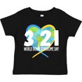 thumbnail image 3 of Inktastic 3 21 World Down Syndrome Day with Heart Shaped Earth Boys or Girls Toddler T-Shirt, 3 of 5