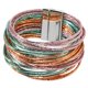 thumbnail image 4 of Pulsera de mujer tipo brazalete premium, accesorios para atuendos, fácil de usar, regalo, brazalete versátil con cierre, elegante Cham púrpura verde, 4 of 8