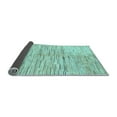 thumbnail image 2 of Ahgly Company Indoor Rectangle Solid Light Blue Modern Area Rugs, 3' x 5', 2 of 4
