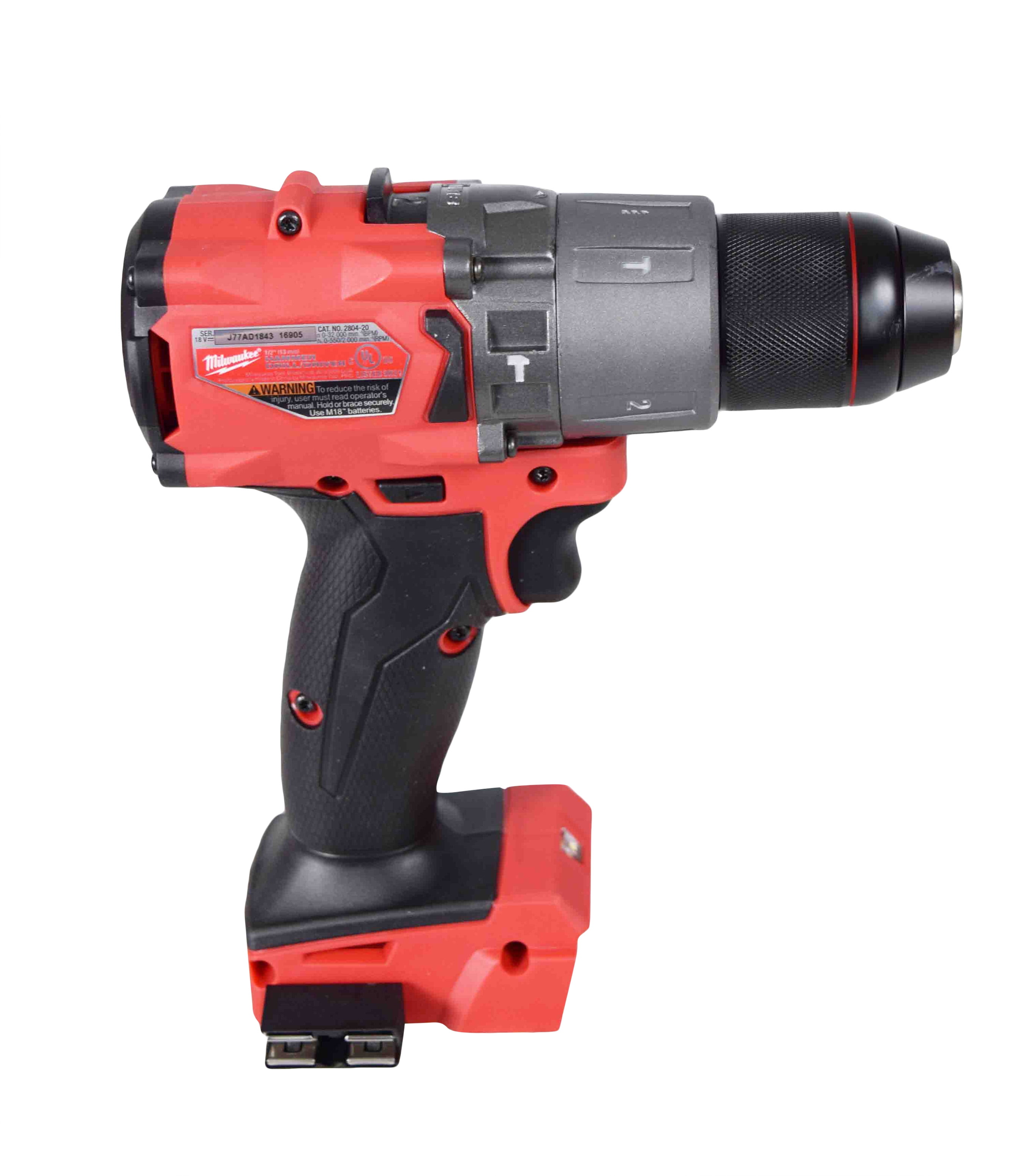Milwaukee M18 Fuel 1/2" 18V Brushless Hammer Drill 2804-20 with (2) 2Ah Batteries