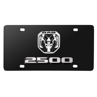 Fleur-de-Lis 3D Mirror Chrome Stainless Steel License Plate - Black Background, USA Made