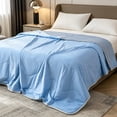 thumbnail image 6 of Cooling Blankets for Hot Sleepers Wavy Cool Touch Air Conditioning Quilt Soft Breathable Summer Blanket for Bedroom Kids Sofa Travel Nap Indoor Outdoor Exquisite Layered Texture Fabric, 6 of 8