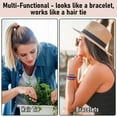 thumbnail image 6 of 20 PCS Boho Elastic Hair Ties for Women, 10 Colors Bracelets Hair Ties for Thick or Thin Hair, 5 Styles 2.36'' Hair Bands for Women's Hair & Ponytail Holders No Damage, Large Hair Elastics for Girls, 6 of 7