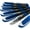 Blue, variant on Zebra Fuente - Disposable Fountain Pen - Black, Light Blue, Red, Green, Pink, Violet - Pack of 6