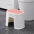 thumbnail image 2 of Taburete de baño para inodoro, taburete para hacer caca, taburete para niños, taburete para adultos, reposapiés para oficina, taburete pequeño antideslizante para sentadillas, 2 of 5