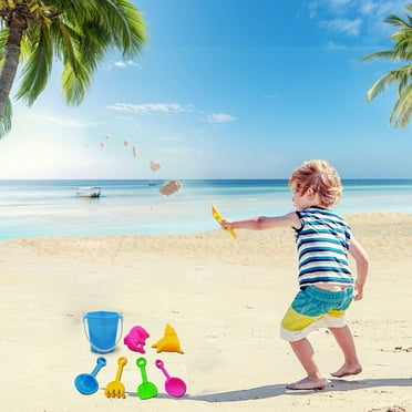 7 Pcs Beach Toys for Toddlers Kids, Beach Sand Set, Sand Play Sandpit Toy Kids Sandbox Toys Summer Outdoor Toy Games