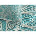 thumbnail image 3 of Ambesonne Teal and White Quilted Coverlet 2 Pcs, Feminine Fashion, Twin Size, Turquoise White, 3 of 4