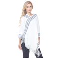 thumbnail image 1 of White Mark Poncho en Tricot à Franges pour Femme, Taille Unique, 1 of 5