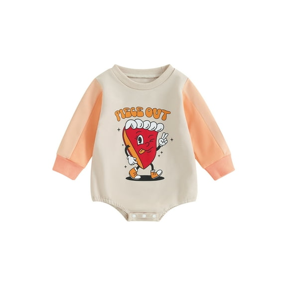 Bagilaanoe Newborn Baby Girl Oversized Romper Sweatshirt Long Sleeve Bodysuits Letter Print Pullover 3M 6M 12M 18M Infant Casual Tee Tops