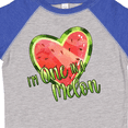 thumbnail image 4 of Inktastic I'm One in a Melon- Watermelon Heart Boys or Girls Toddler T-Shirt, 4 of 5