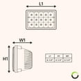 Universal 4x6 45W LED Rectangular Sealed Beam Headlight Assembly [H4 ...