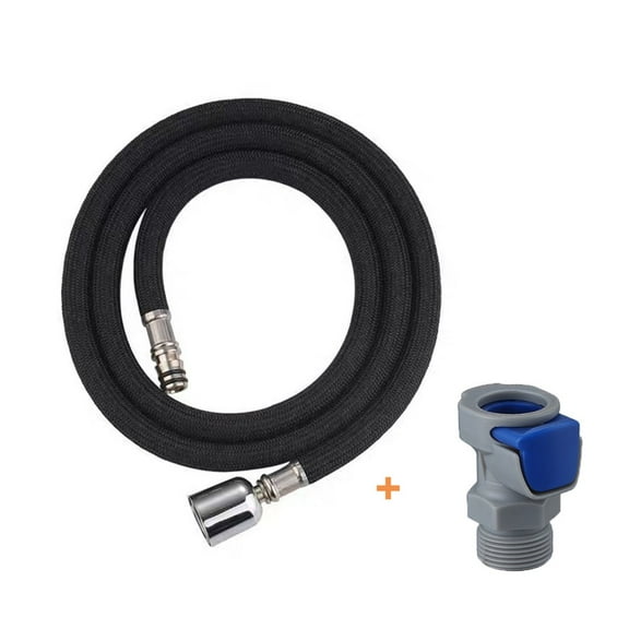 Arkzeo 1.5m Nylon Wire Kitchen Faucet Pull Out Faucet Hoses Quick Connect Hose Connector Kitchen Wash Basin Sink Basin Connect