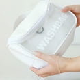 thumbnail image 4 of Outdoor Transparent Large Capacity Zipper Bag Cosmetic Cases Cute Waterproof Storage Bags PVC Cosmetic Bags Toiletry Bag Makeup Bags BLACK D, 4 of 8