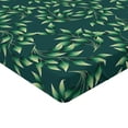 thumbnail image 4 of Ambesonne Leaves Greenery Fitted Sheet, Tropical Jungle Art, Twin XL Size, Fern Green Pastel Green, 4 of 5