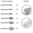 thumbnail image 3 of 5Pcs Grinding Head Diamond Triangle Burr Drill Bits For Carving Engraving Drilling Ceramic Glass Gemstone 4-12Mm Abrasive Tool 3X4Mm Fangkenuo, 3 of 6