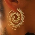 thumbnail image 1 of Koszal Femmes Spirale Cercle Rond Engrenage Coeur Boucles d'Oreilles Piercing Déclaration Bijoux Cadeau, 1 of 6