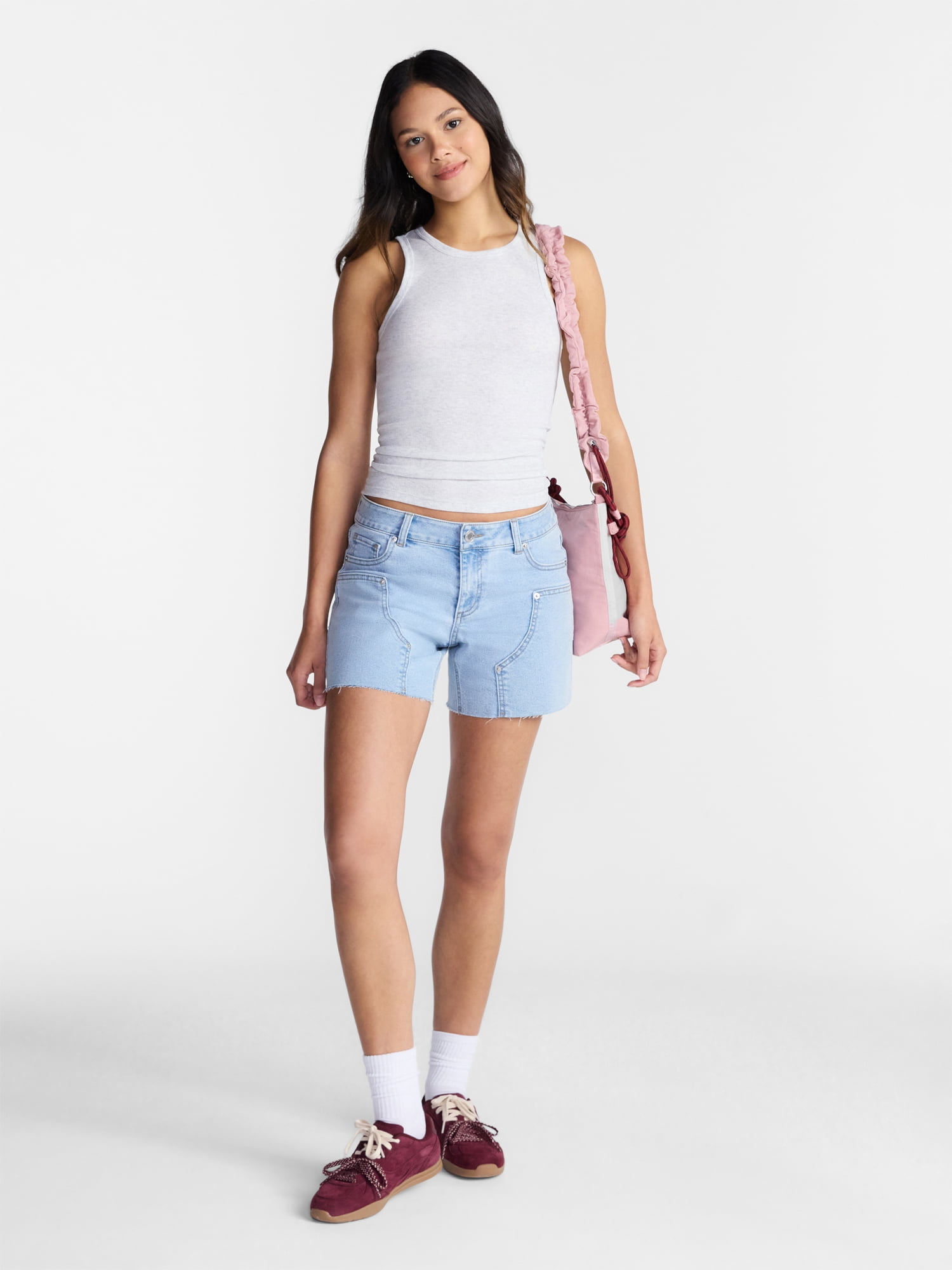 No Boundaries Relaxed Fit Shorts, 5" Inseam, Women's 00-20