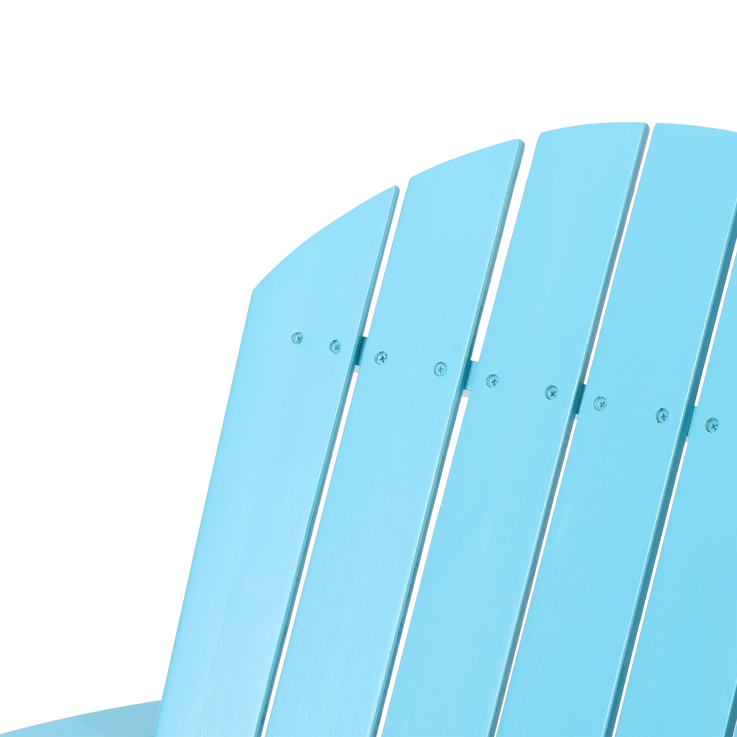 Carla Acacia Wood Outdoor Folding Adirondack Chair, Set of 2, Teal
