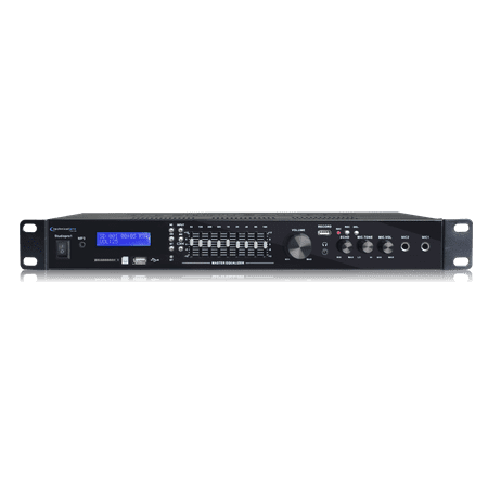 Karaoke Machine+Recording System W/8" Speakers+(2) Mics+Vocal Effects/9-Band EQ