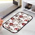 thumbnail image 3 of Floor Door Mats Bath Rugs Christmas Pug Dog Bathroom Carpet Non-Slip Absorbent for Entryway Indoor 23.6x15.7in Carpet Runner, 3 of 7