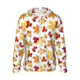 thumbnail image 1 of Fotbe Autumn Leaves 1 Chaqueta con Protección Solar UPF 50+ para Hombre y Mujer, Camisa con Capucha y Bolsillos-Large, 1 of 7