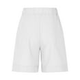 thumbnail image 5 of Sevevn Fashion Women's Summer Solid Color Casual Shorts With Pocket Summer Deals White XL, 5 of 7