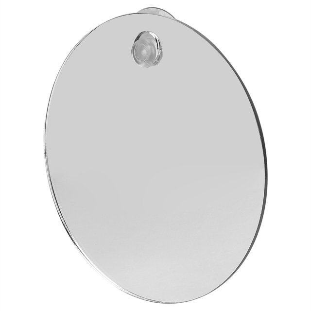 Shower Shaving Mirror, Bathroom Mirror Shatterproof Round Easy To Install Shower Mirror Shaving Mirror Anti-Fog For Bathroom For Hotel For Travel For Home