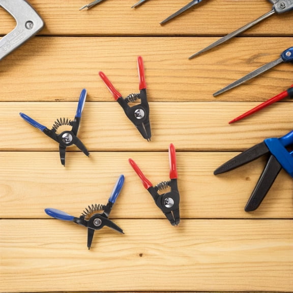 Yardwe Precision Assorted Color Mini Internal External Pliers Tool Kit 4 Pieces