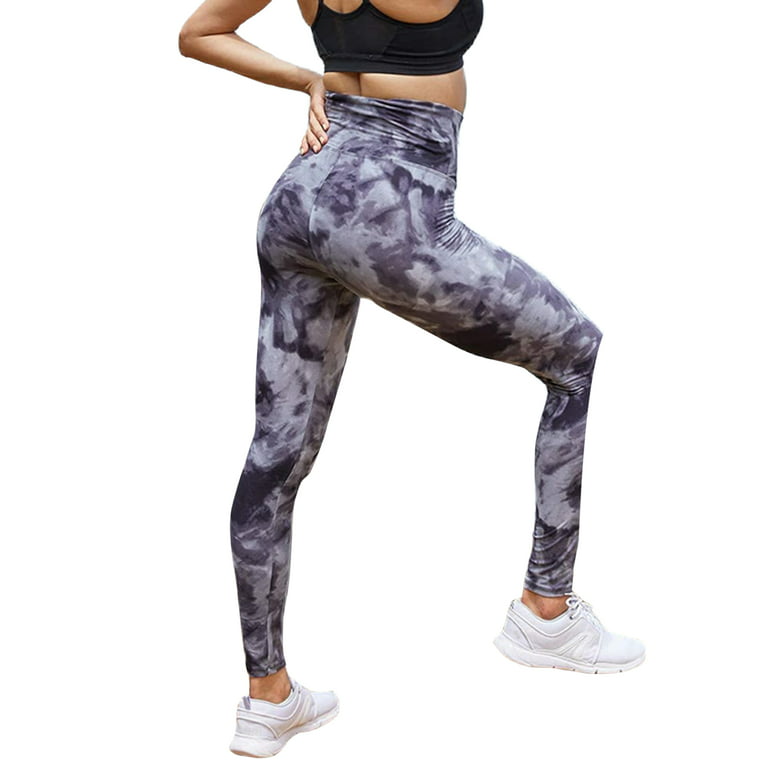 Girls Camouflage Printed Skinny Sports Leggings Fitness Workout Tight Yoga  Pants 