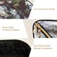 thumbnail image 5 of FORMRS Makeup Bag Travel Cosmetic Organizer for Women Fold Flat Zipper Pouch with Handle, River and Mountains, 5 of 8