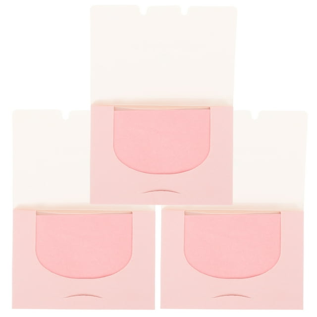 300pcs Oil Blotting Sheets Oil Absorbent Paper Facial Sucking Oil Tissues Face Oil Control Paper (Aloe Fragrance 3 Boxes)