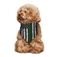 thumbnail image 6 of Thin Green Line Flag Dog Bandana Adjustable Dog Bib Scarf Handkerchief For Large Medium Small Dogs Cats Pets, 6 of 6