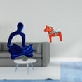 thumbnail image 2 of Figura de pensador abstracto,Estatua de pensador abstracto,decoración para el hogar,Figura de escritorio,Estatua tradicional sueca del caballo de Dala,Figura creativa del caballo Dalecarliano, 2 of 8
