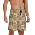 thumbnail image 2 of Wukai Mandala Men’s Short Pajama Pants With Pockets Soft Sleep Pj Shorts for Men-3X-Large, 2 of 6