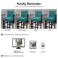 thumbnail image 7 of PiccoCasa Stretch Bar Stool Covers for Counter Height Side Chair Slipcovers Teal 4, 7 of 7