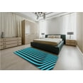 thumbnail image 5 of Ahgly Company Machine Washable Indoor Rectangle Transitional Deep Teal Green Area Rugs, 6' x 9', 5 of 7
