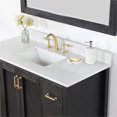 thumbnail image 6 of Hadiya 48" Single Bathroom Vanity Set in Black Oak with Aosta White Composite Stone Countertop with Mirror, 6 of 9