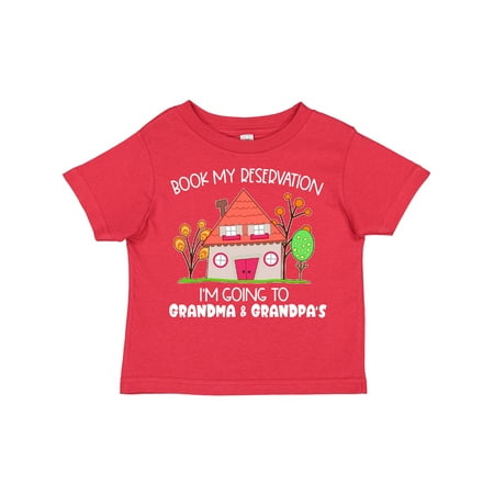 

Inktastic Book My Reservation! I m Going to Grandma and Grandpa s Gift Toddler Boy or Toddler Girl T-Shirt