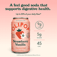 thumbnail image 2 of Olipop Prebiotic Soda Pop, Strawberry Vanilla, High Fiber, 12 fl oz 12 Pack, 2 of 10