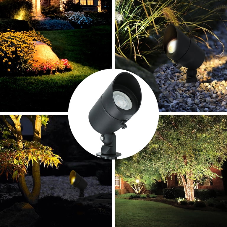 Cheopha 12V Landscape Tree Down Light – 2-Pack, Adjustable 5W MR16 LED, 2700K Warm White, IP65 Aluminum Fixture
