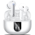 thumbnail image 1 of Auriculares Inalámbricos, 2024 Auriculares Inalámbricos Auriculares Estéreo HiFi con Micrófono con Cancelación de Ruido 4 ENC, Auriculares Intrauditivos con Tiempo de Reproducción de 42 Horas, Auricul, 1 of 5